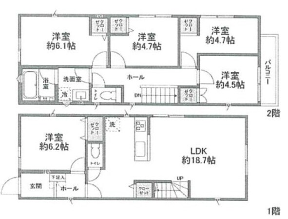 Kolet矢川#02の物件間取画像